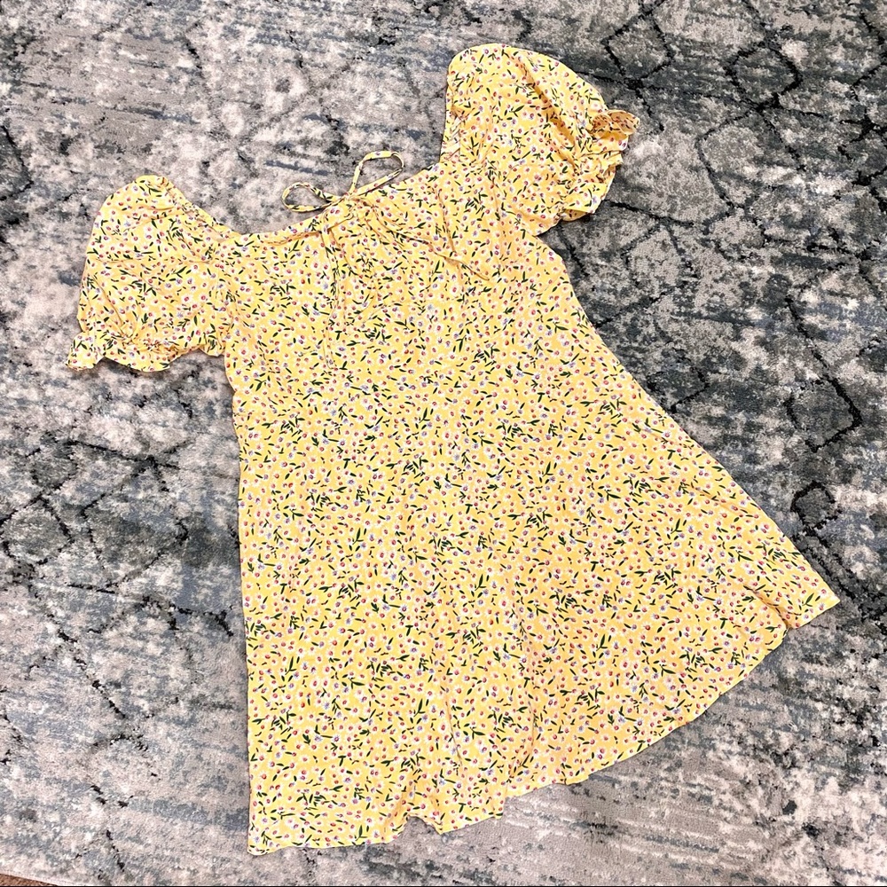 SHEIN Yellow Floral Dress - 2X